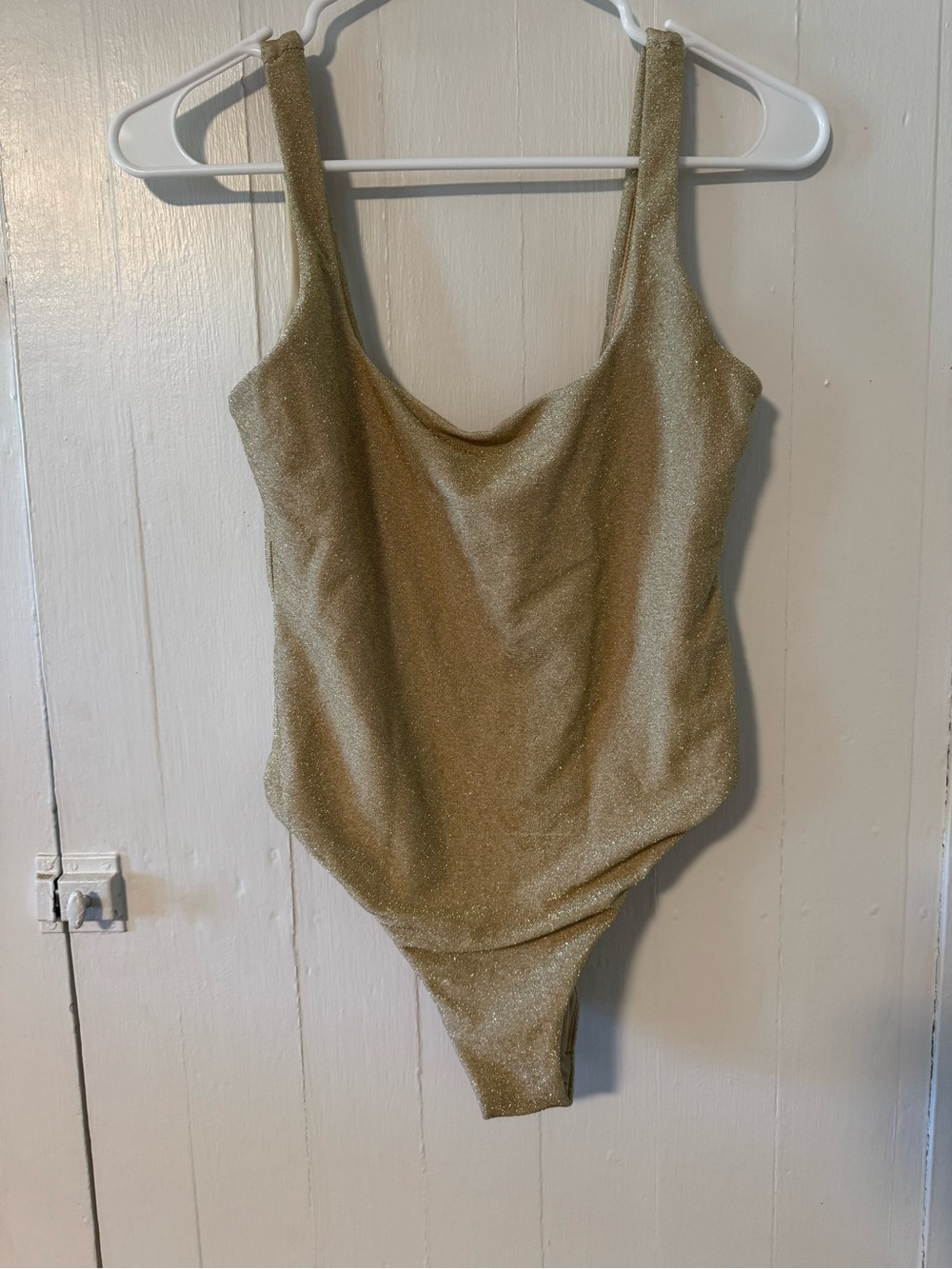 aerie Shimmery Gold Girls' One-Piece Bodysuit